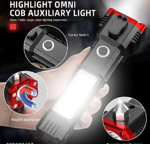 Multifunction 8in1 Portable Led Flashlight 🔦