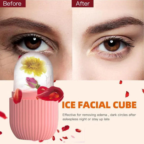 Silicone Ice Cube Roller Massager